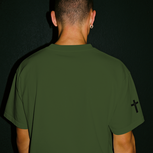 Front design is a depiction of Pestilence. One of the four horseman of the Apocalypse.